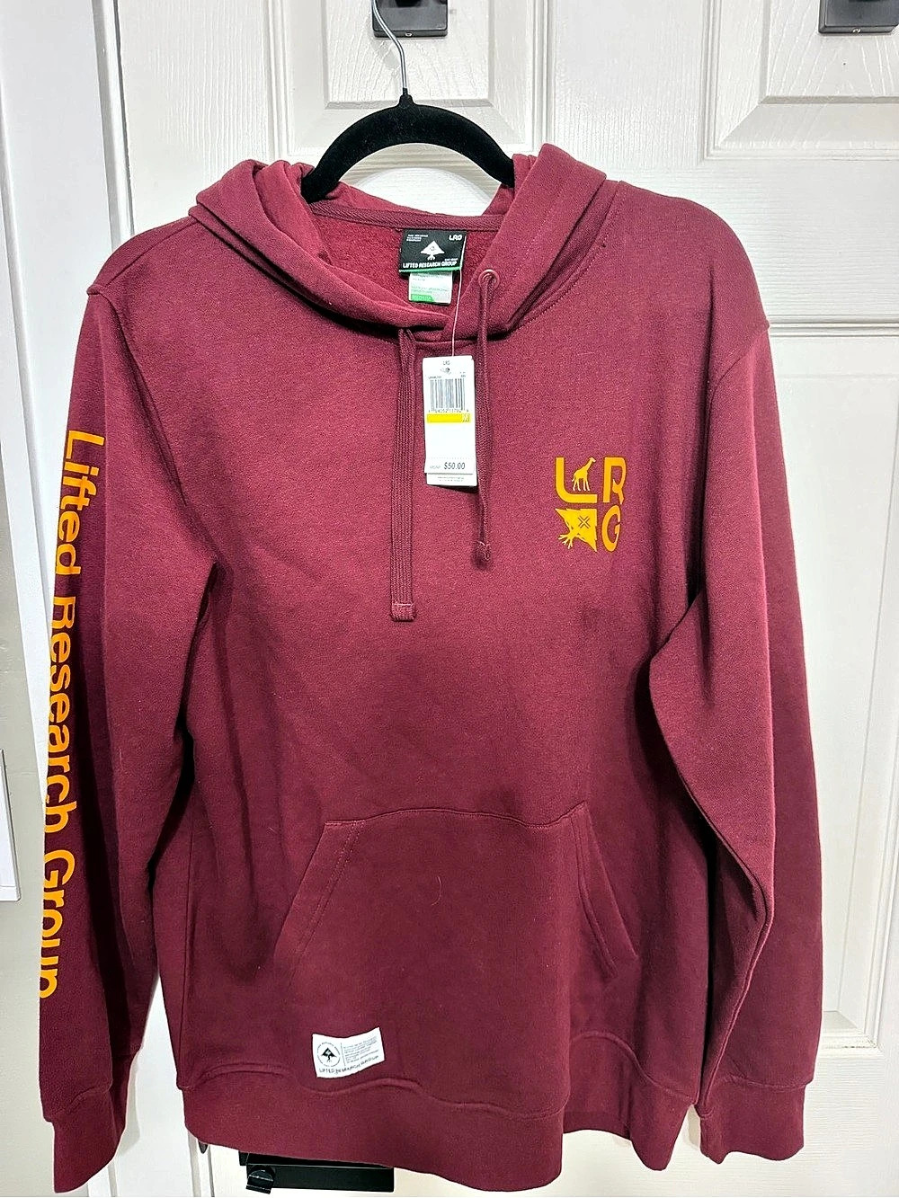 LRG Burgundy Pullover Hoodie NWT